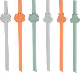 Chicco Straws Cannucce Silikonstrohhalm 12m+ 6 St.