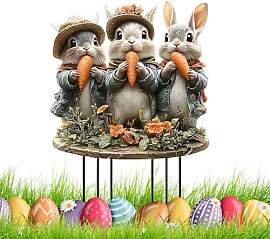 CHIHOLEN Osterdeko Outdoor, Gartenstecker Ostern,