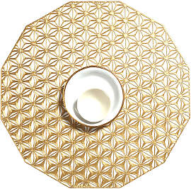 Chilewich Tischset Kaleidoscope rund brass
