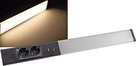 ChiliTec LED Unterbauleuchte 60cm 2 Steckdosen
