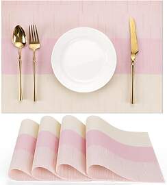 Chitomars Tischsets Abwaschbar 4er Set, Platzsets