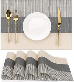 Chitomars Tischsets Abwaschbar 4er Set, Platzsets
