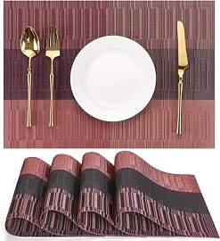 Chitomars Tischsets Abwaschbar 4er Set, Platzsets