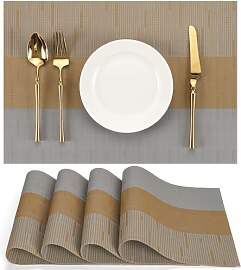 Chitomars Tischsets Abwaschbar 4er Set, Platzsets