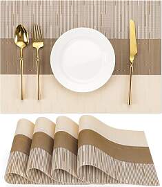 Chitomars Tischsets Abwaschbar 4er Set, Platzsets