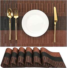 Chitomars Tischsets Abwaschbar 6er Set, Platzsets