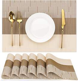 Chitomars Tischsets Abwaschbar 6er Set, Platzsets