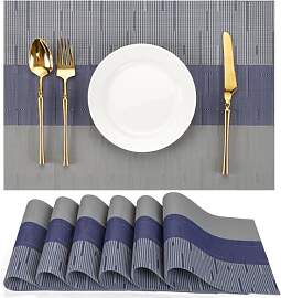 Chitomars Tischsets Abwaschbar 6er Set, Platzsets