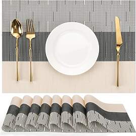 Chitomars Tischsets Abwaschbar 8er Set, Platzsets