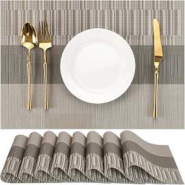 Chitomars Tischsets Abwaschbar 8er Set, Platzsets