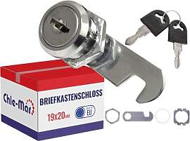 Chle-Mar – Briefkastenschloss 19x20 mm mit