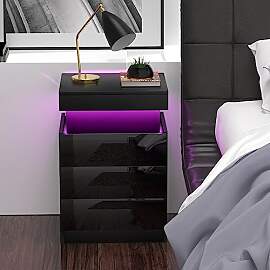 Chleby Modern Hochglanz-Nachttisch, Nachttische