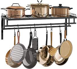 CHOEZON Topf-Rack, Pfannenhalter, Küche Wandregal 