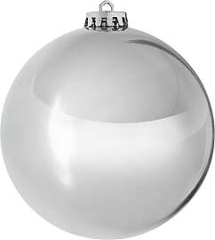 Christbaumkugel Big in Silberfarben