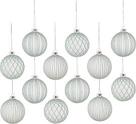 Christbaumkugel-Set Miracle Pastellblau 12-teilig