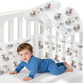 CHSG 2PCS Nestchen Für Babybett, 3D