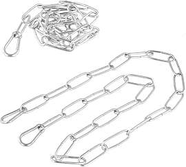 CHUENKUK 1m x 3mm Edelstahlkette mit 2