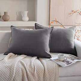 CHUFFED Kissenbezug 40x80 2er Set 100% Stonewashed 