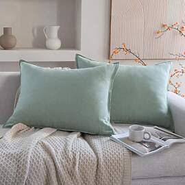 CHUFFED Kissenbezug 40x80 2er Set 100% Stonewashed 