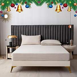 CHUFFED Spannbettlaken 180x200cm leinen 100%