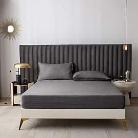 CHUFFED Spannbettlaken 90x200cm leinen 100%