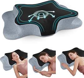 CHxxy Memory Foam Kissen 2in1,Ergonomisches