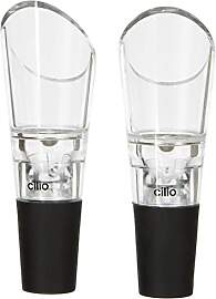 Cilio Weinausgießer schwarz, Edelstahl, 8 x 4 x