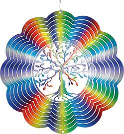 CIM Edelstahl Windspiel - Rainbow Tree of Life -