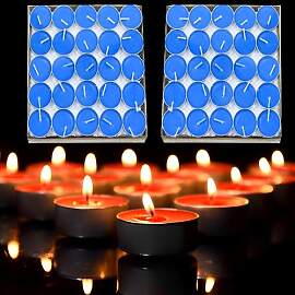 CINY 50 Stück Teelicht Kerzen, kleine Größe 2