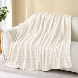 CINYE Kuscheldecke Flauschig Bubble Decke Weiche