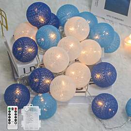 Ciskotu Baumwollkugeln Lichterkette