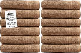 CityComfort 12er Pack Waschlappen 30x30 cm, 100%