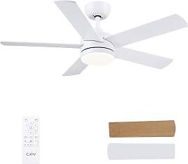 CJOY Deckenventilator mit Beleuchtung, 107cm