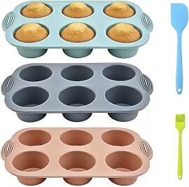 Cjytdkj 3 Stück Muffin Backform Silikon,