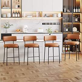 Ckaff Barhocker 4er Set, 63.5cm Sitzhöhe Barstuhl 