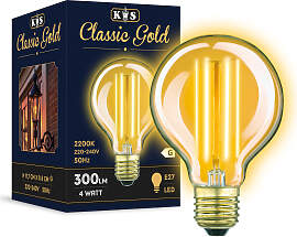 Classic Gold LED 4W Globe