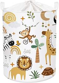 Clastyle Boho Tier Kinder Wäschekorb mit Deckel