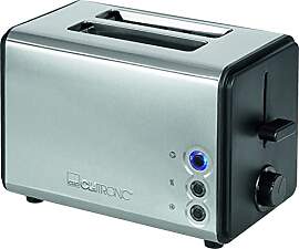 Clatronic TA 3620 Toaster, Edelstahlgehäuse,