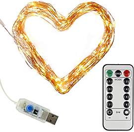 Clauss LED-Mini-Lichterkette mit USB-Anschluss und 