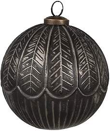 Clayre & Eef - Christbaumkugel in Schwarz - Ø 