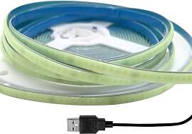 Cleiscry 5V COB LED Streifen Licht 400LED/M 5mm