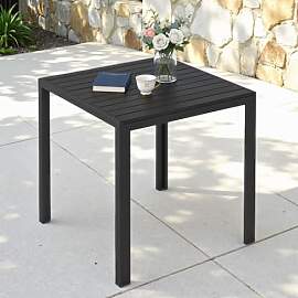 Clevich Gartentisch Wetterfeste, 75x75cm,