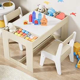 Clevich Kindersitzgruppe mit Stauraum, Kindertisch 
