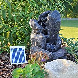 CLGarden Solar Springbrunnen NSP14 mit Akku LED