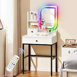 CLIPOP RGB Schminktisch mit Beleuchtung,
