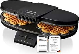 Cloer 1320 Doppelwaffeleisen für zwei klassische