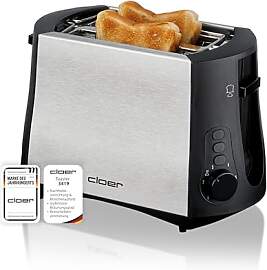 Cloer 3419 Toaster für 2 Toastscheiben, 825 W,