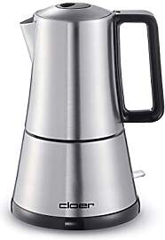 Cloer 5918 Moka Maker, elektrischer Espressokocher 