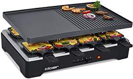 Cloer 6446 Raclettegrill mit Aluminium Druckguss