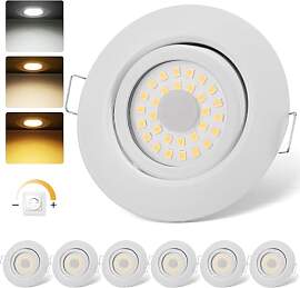 cloksh LED Einbaustrahler 230V Dimmbar Weiß LED